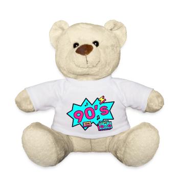 Années 90 années 90 années quatre-vingt-dix quatre-vingt-dix-vingt-dix années quatre-vingt-dix - Nounours - blanc - Devant