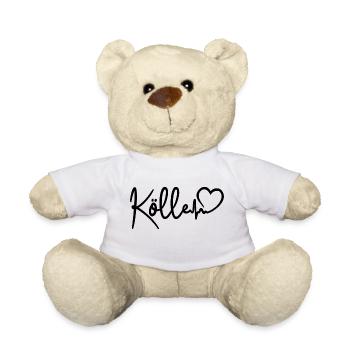 Kölle Herzschlag Köln Liebe - Teddy - Weiß - Vorne