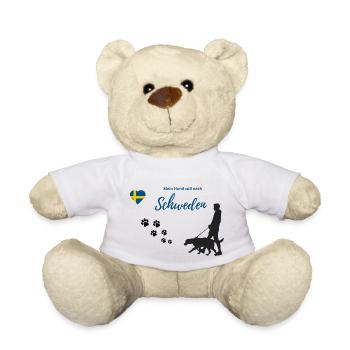 Mein Hund will nach Schweden - Teddy - Weiß - Vorne