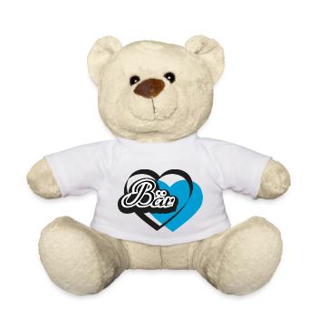Kosename Bär Herz - Teddy - Weiß - Vorne