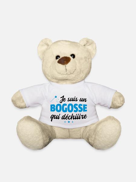 bogosse qui déchire / humour beau-gosse - Nounours - blanc