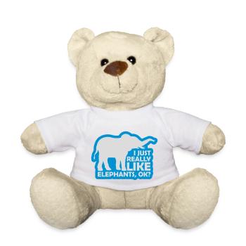 Dire vraiment comme des éléphants - Nounours - blanc - Devant