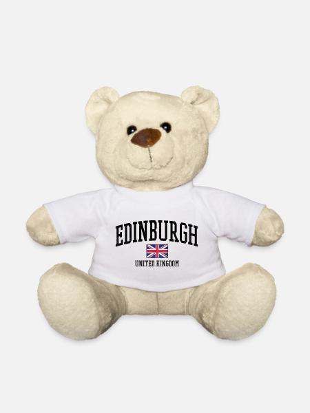 Edinburgh Scotland United Kingdom - Teddy Bear - white