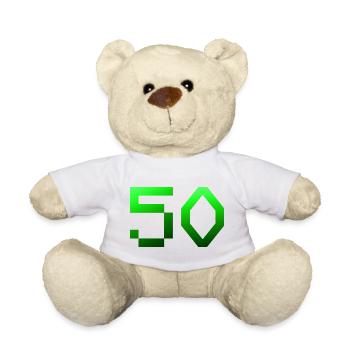 für alle, 50 Pixelig - Teddy - Weiß - Vorne