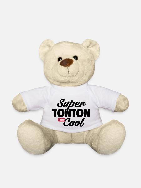 Super tonton Cool / t-shirt humour tonton - Nounours - blanc