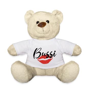 Bussi Kussmund Kuss - Teddy - Weiß - Vorne