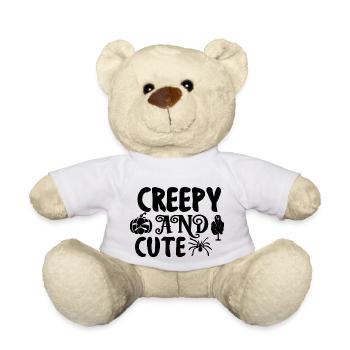 Effrayant et mignon - Nounours - blanc - Devant