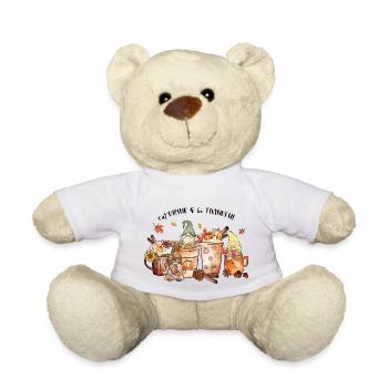 Essen Sie trinken und seien Sie dankbar - Happy Hallothanksmas - Teddy - Weiß - Vorne
