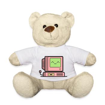 Happy Retro Computer - Teddy - Weiß - Vorne