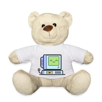 Happy Retro Computer - Teddy - Weiß - Vorne