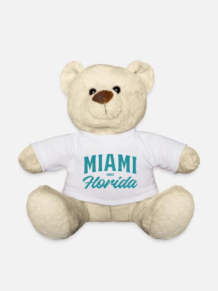Erreur rétro de frappe à Miami, Floride - Nounours - blanc