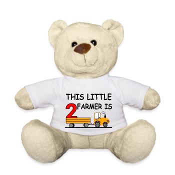 Tracteur - Nounours - blanc - Devant