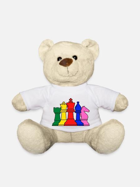 Schachfiguren - Teddy - Weiß