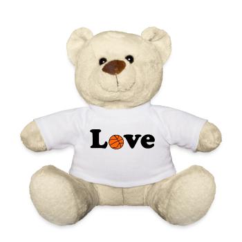 J’adore le basketball - Nounours - blanc - Devant