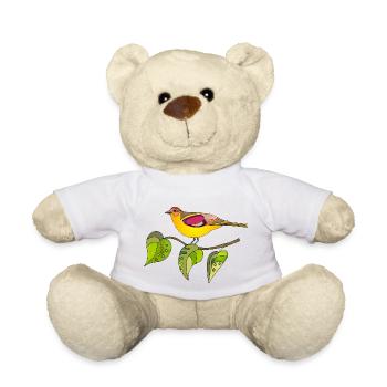 Oiseau - Nounours - blanc - Devant