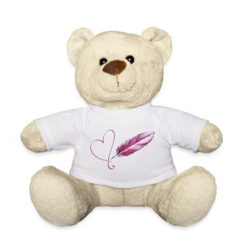 Little Love Feather - Sonja Ariel von Staden - Teddy Bear - white - Front