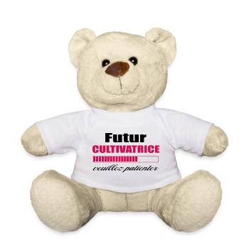 Futur Cultivatrice - Nounours - blanc - Devant
