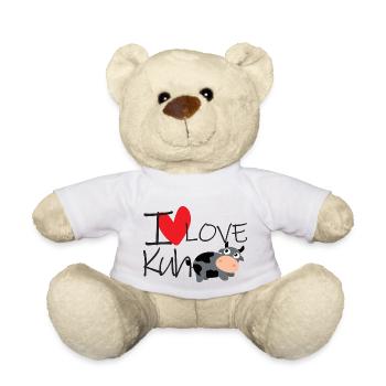 I Love Kuh - Teddy - Weiß - Vorne