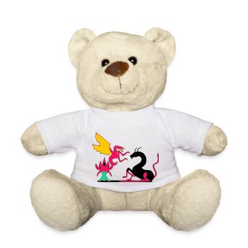 Le combat - Nounours - blanc - Devant