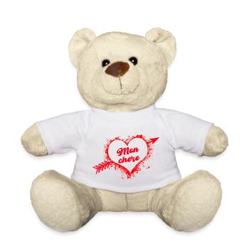 Mon Chere My Sweetheart Loving Couples Romance - Teddy Bear - white - Front