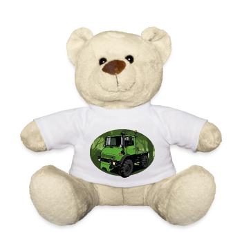 Unimog // Universal Motor Vehicle // Illustration - Teddy Bear - white - Front