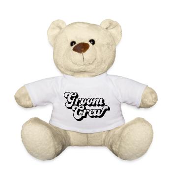 Groom Crew Squad Bachelor Party Men Matching Group - Teddy Bear - white - Front