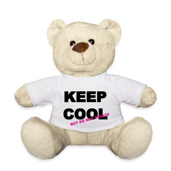 Keep cool.. but do not freeze - Teddy Bear - white - Front