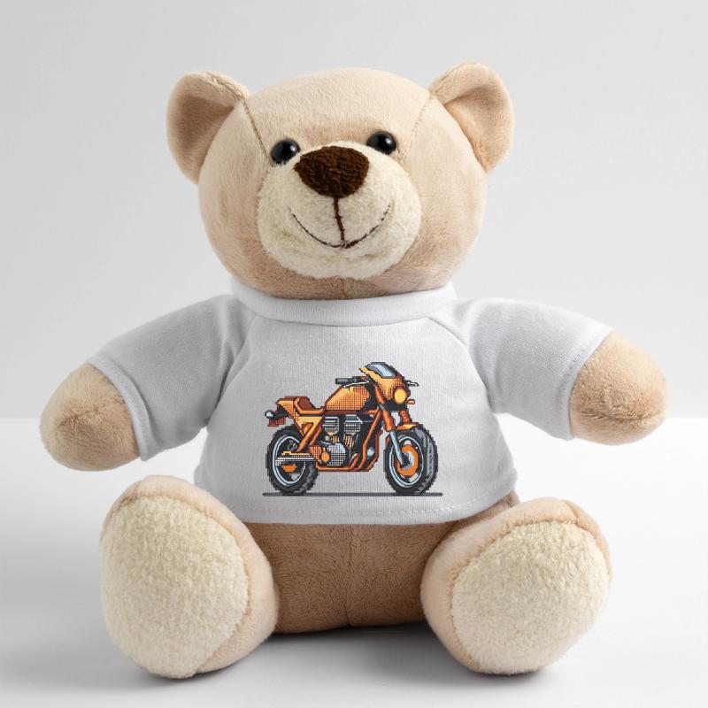 Motorcycle as racing machine in 16-bit Teddy Bear