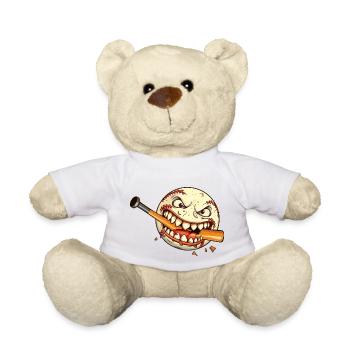 Joueur de baseball Équipe de baseball Baseballer - Nounours - blanc - Devant