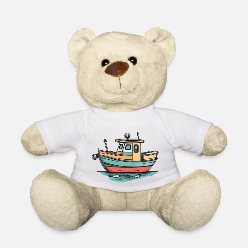 Bateau - Nounours - blanc