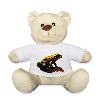 Poison dart frogs secrete poisonous skin secretions - Teddy Bear - white - Front