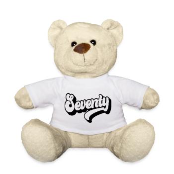 Seventy 70th Birthday Men Women 70 Years Old - Teddy Bear - white - Front