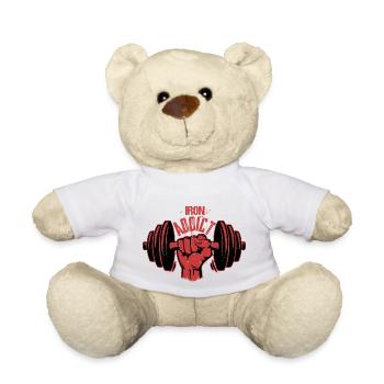 Iron Addict Workout Training Weight Lifting - Teddy - Weiß - Vorne