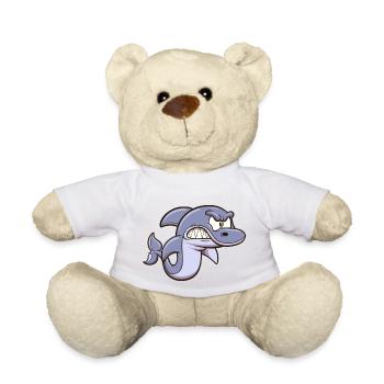 Requin en colère - Nounours - blanc - Devant