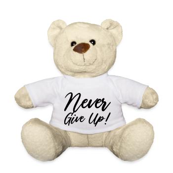Geben Sie niemals auf! - Teddy - Weiß - Vorne