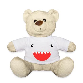 Shark face - Teddy Bear - white - Front