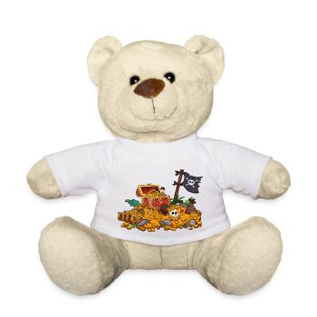 Cartoon-Schatz - Teddy - Weiß - Vorne