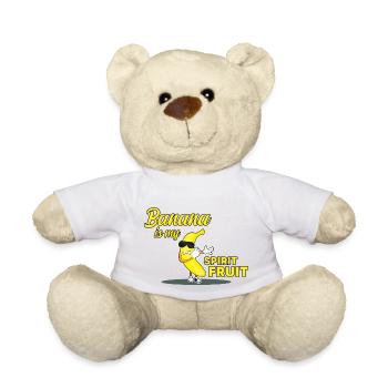 Spirit Animal Banana - Teddy Bear - white - Front