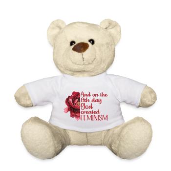 Et le 8ème jour, Dieu a créé le féminisme - Nounours - blanc - Devant