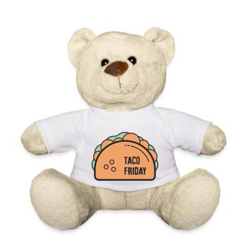 taco friday - Teddy Bear - white - Front