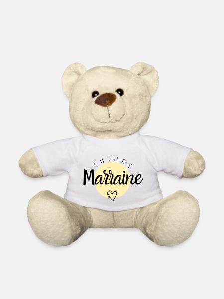 Future marraine - Nounours - blanc