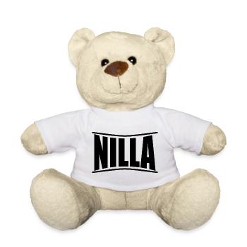 Nilla t-shirt t-shirt idée cadeau - Nounours - blanc - Devant