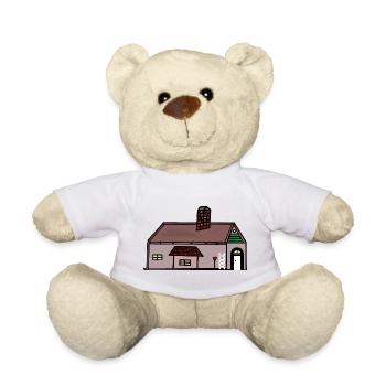 Bauernhof Dorf Ländlich Norddeutschland Bauer - Teddy - Weiß - Vorne