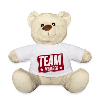 Team Member - Teddy Bear - white - Front