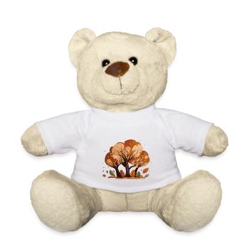 Trio d’arbres d’automne (Collection d’automne #2) - Nounours - blanc - Devant