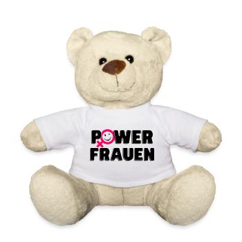 Powerfrauen Stärke - Teddy - Weiß - Vorne