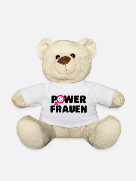 Powerfrauen Stärke - Teddy - Weiß