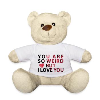 Weird Love - Teddy Bear - white - Front