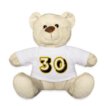 30. 30 YEARS. 30th ANNIVERSARY. 30TH ANNIVERSARY. - Teddy Bear - white - Front