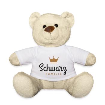Schwarz-Familie - Teddy - Weiß - Vorne